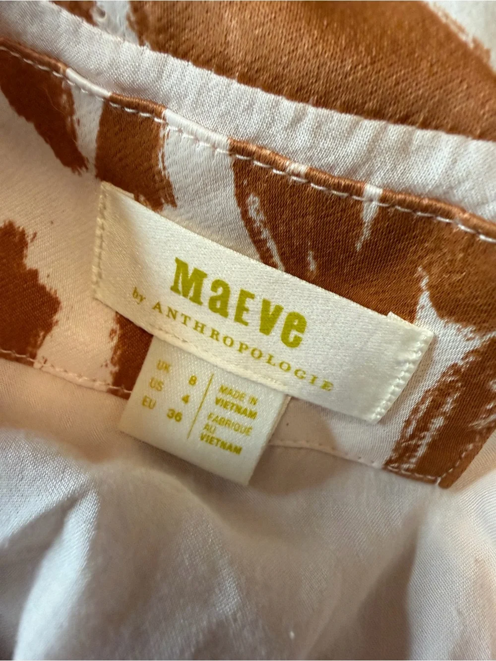 Anthropologie Maeve Printed High Slit Maxi Skirt Size 4 - Picture 4 of 6